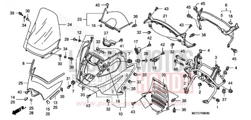 GAINE DE PROTECTION AVANT FJS600A7 de 2007